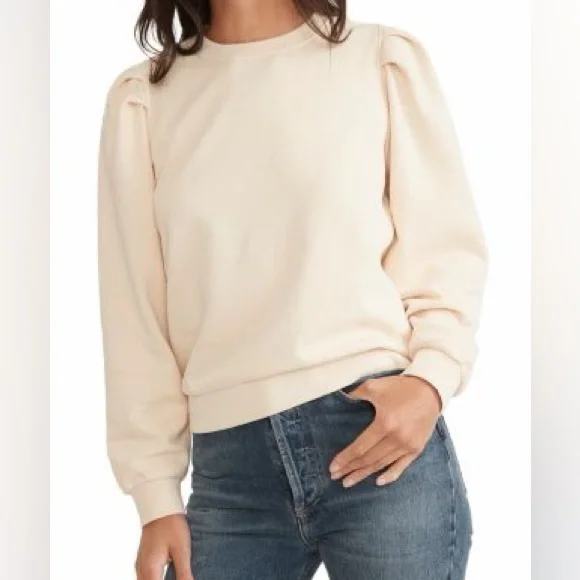 Marine Layer Enya Puff Sleeve Sweatshirt - Picture 5 of 10